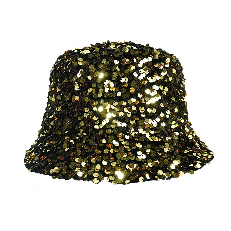 Wholesale Cotton Polyester Sequin Bucket Hat